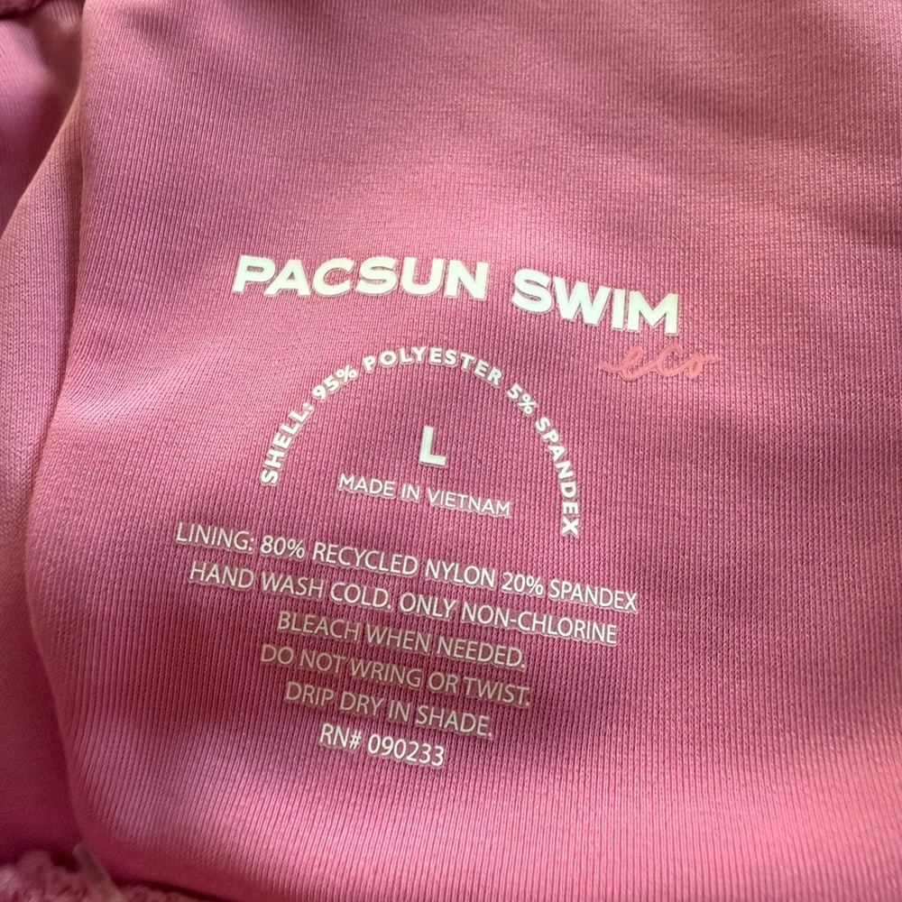 NEW PacSun Pink Knit Bikini‎ Top Size L - Picture 4 of 5